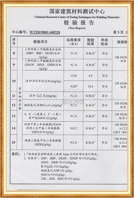 产品检测报告-SGS地垫新国标