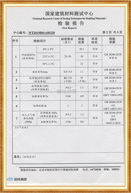 产品检测报告-SGS地垫新国标